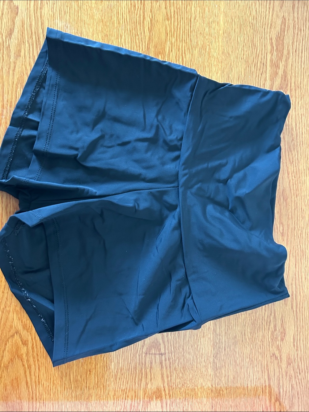 High-Waist Black Women's Athletic Shorts